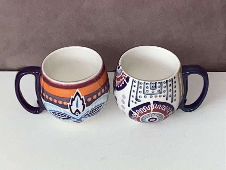 anthropologie Coffee Mug Set 2 image 1