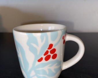 STARBUCKS 2018 Holiday Holly Berry 3oz Demi Espresso Mini Coffee Mug Cup