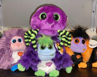Lote de 4 monstruos de gorros Ty