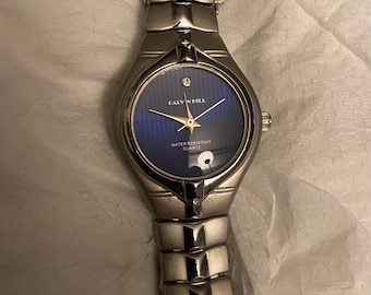vintage ladies Calvin hill water resistant quartz watch with new battery