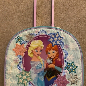 Disney Frozen Anna und Elsa Rollgepäck, verstellbarer Griff, Handgepäck