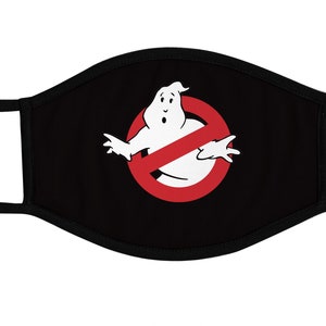 Ghostbusters Face Mask, Reusable cotton and polyester, 2 layers, Comfortable fit, Reversable, Breathable, Washable