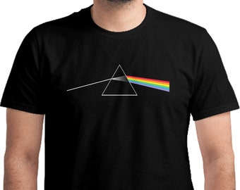 Dark Side of the Moon T-shirt, Pink Floyd Logo, Unisex, Psychedelic, Rock, Gift
