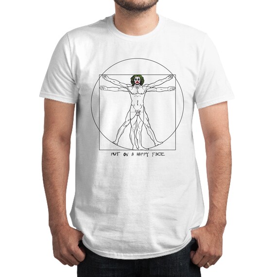 Joker Vitruvian T-shirt Leonardo Da 