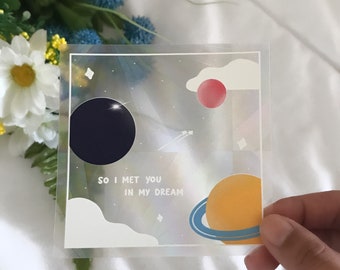 Seventeen Dream Galaxy Suncatcher Sticker Rainbow Maker Window Decal Housewarming Happy Sticker Uplifting Gift
