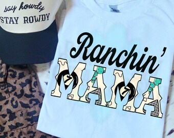 Ranchin' Mama PNG: Western Graphic Design (Digital Download)