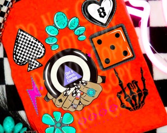 Western Grunge PNG: Cowboy Graphics, Turquoise & Neon (Digital File)