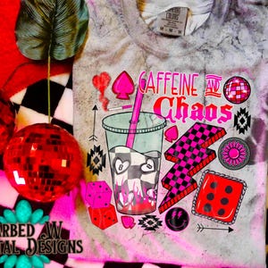 Cafeína y Caos, Café Helado PNG: Collage Occidental, Diseño Alternativo (Descarga Digital)