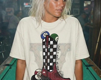 Trendy Cowgirl PNG: Western png Design, Trendy Png Design, Yallternative T-Shirt Design, Trendy PNG, billiards png, (Digital Download)