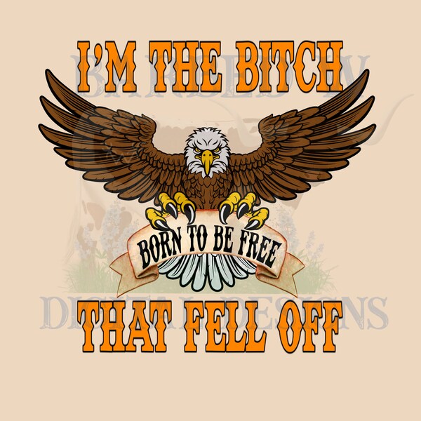 If You Can Read This The Bitch Fell Off Biker Back Print - U | Inspire