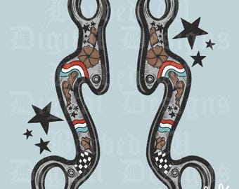 Western 4th of July PNG: Make America Cowboy PNG,  Patriotic Cowboy Horse Bit, Trendy Western png, yallternative png file (Digital File)