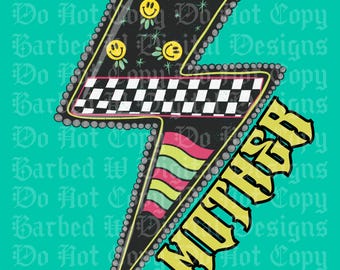 Trendy Western Png, Western Mother Png, Rad Mother Digital Design, Trendy Png, Yallternative Png, Turquoise png, Western Grunge Mothers Day