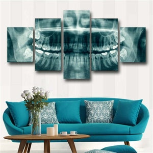 Dental Clinic Tooth Wall Art Canvas Print Poster Decor Painting