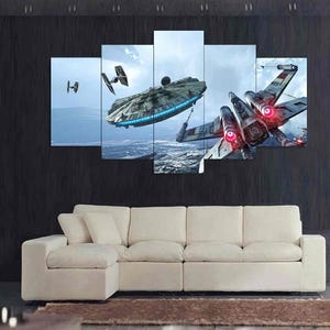 Star Wars  Landscape Wall Art Canvas Decor Painting Fan Gift