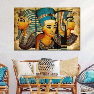 Egyptian Wall Art Decor Hanging Print Canvas Painting