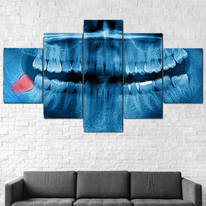 Dental Clinic Wisdom Tooth Wall Art Dentistry Canvas Print Poster Decor Painting