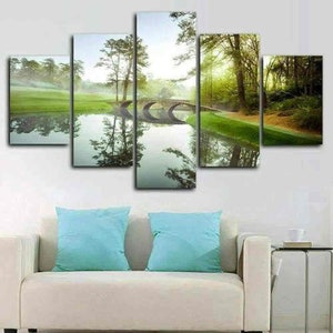 Augusta National Golf Course Print Wall Art Canvas