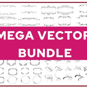 Decorative Elements SVG, Ornaments svg, Flourishes SVG, Swirls SVG, Svg bundle, Wreath Borders Svg, Text decoration svg ,Wreath svg Bundle