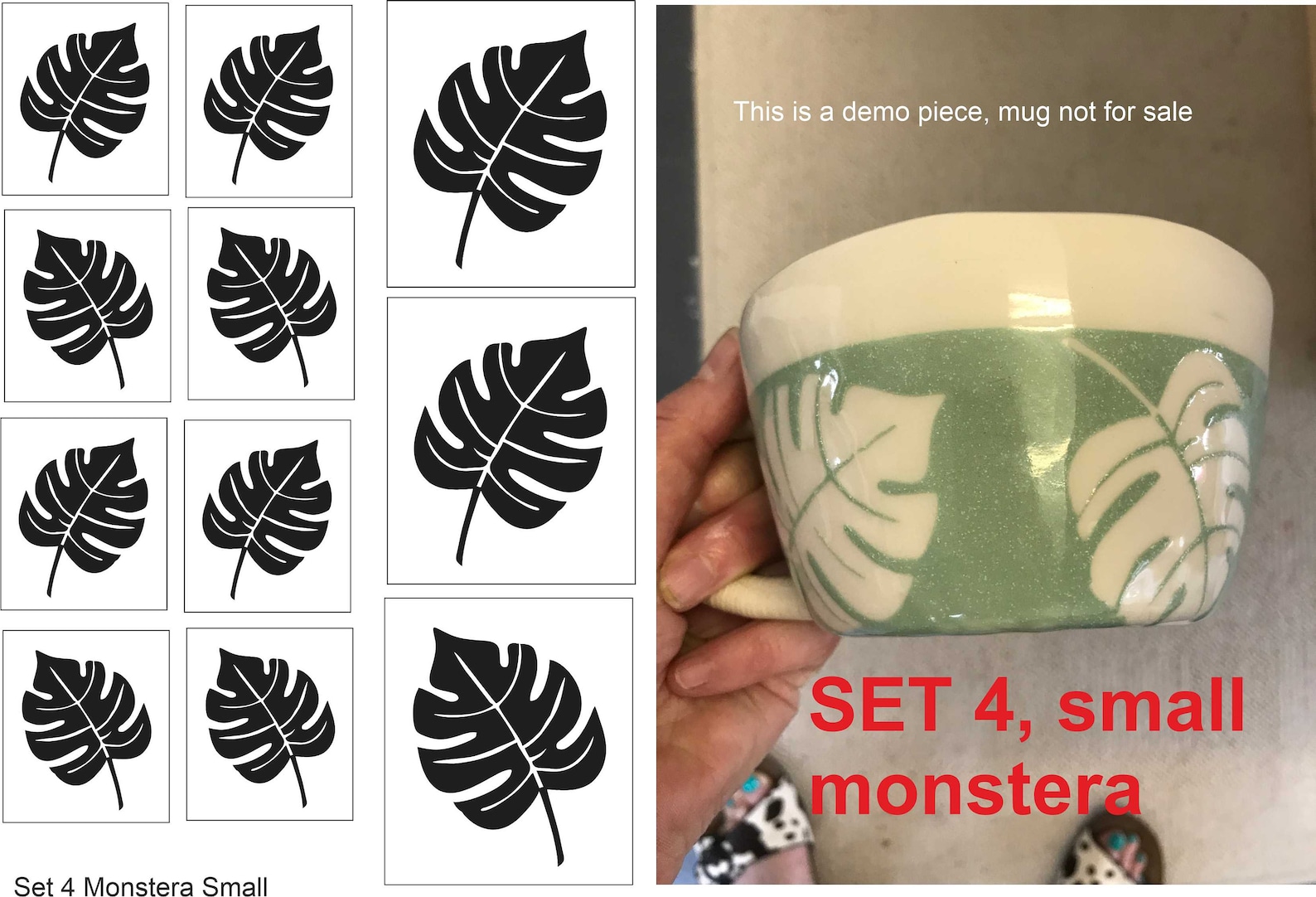 Vinyl Resist Stickers for Clay Pottery Ceramics Leaf Etsy UK