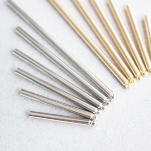 10pc Long Bar Pendant, 18K Gold Plated Bar Charm, 2cm,2.5cm,3cm,3.5cm,4cm, 5cm, Earring Making Findings GZ177-ZX7016