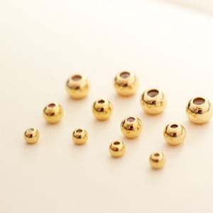 10pcs Round Rubber Stopper beads, 3/4/5mm, Gold Plated Sliding Adjustable Beads, Jewelry Making Supplies, Bracelet beads Findings YY006