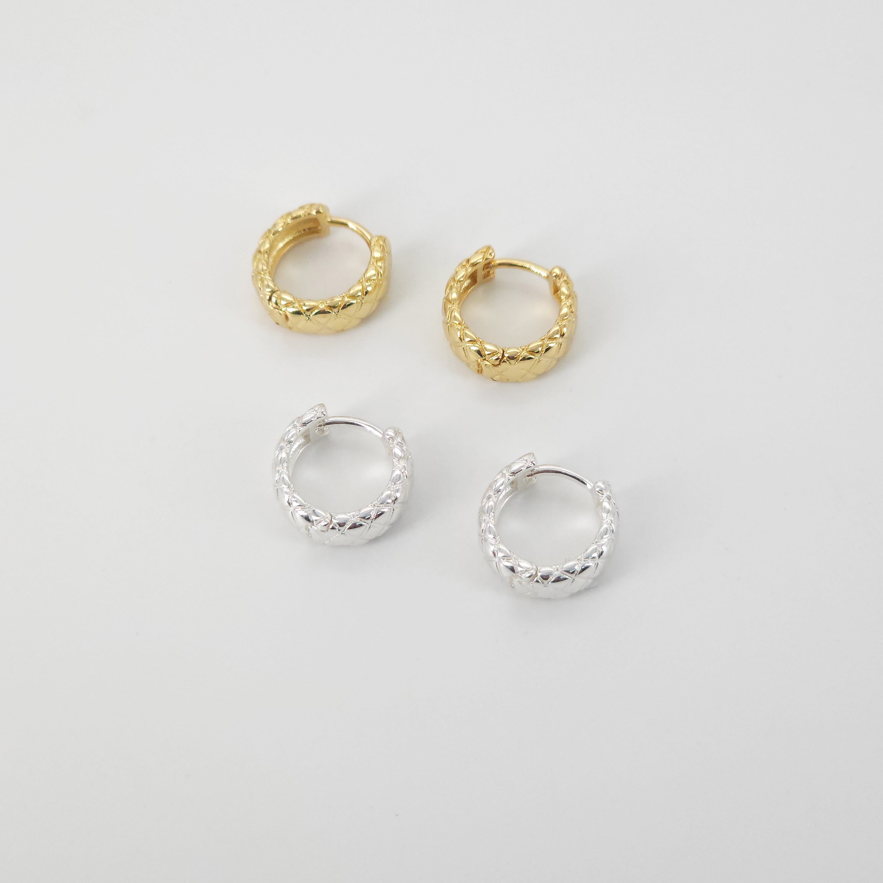 アクセサリー o-.-a.y-.-o 18K Gold Ear Hoops, 14mm, 18K Gold Plated Leverback Earrings
