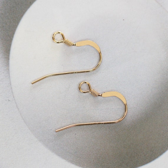 14K Gold Filled Ear Wires, Earring Hooks, Nickel Free, 1/20 GF