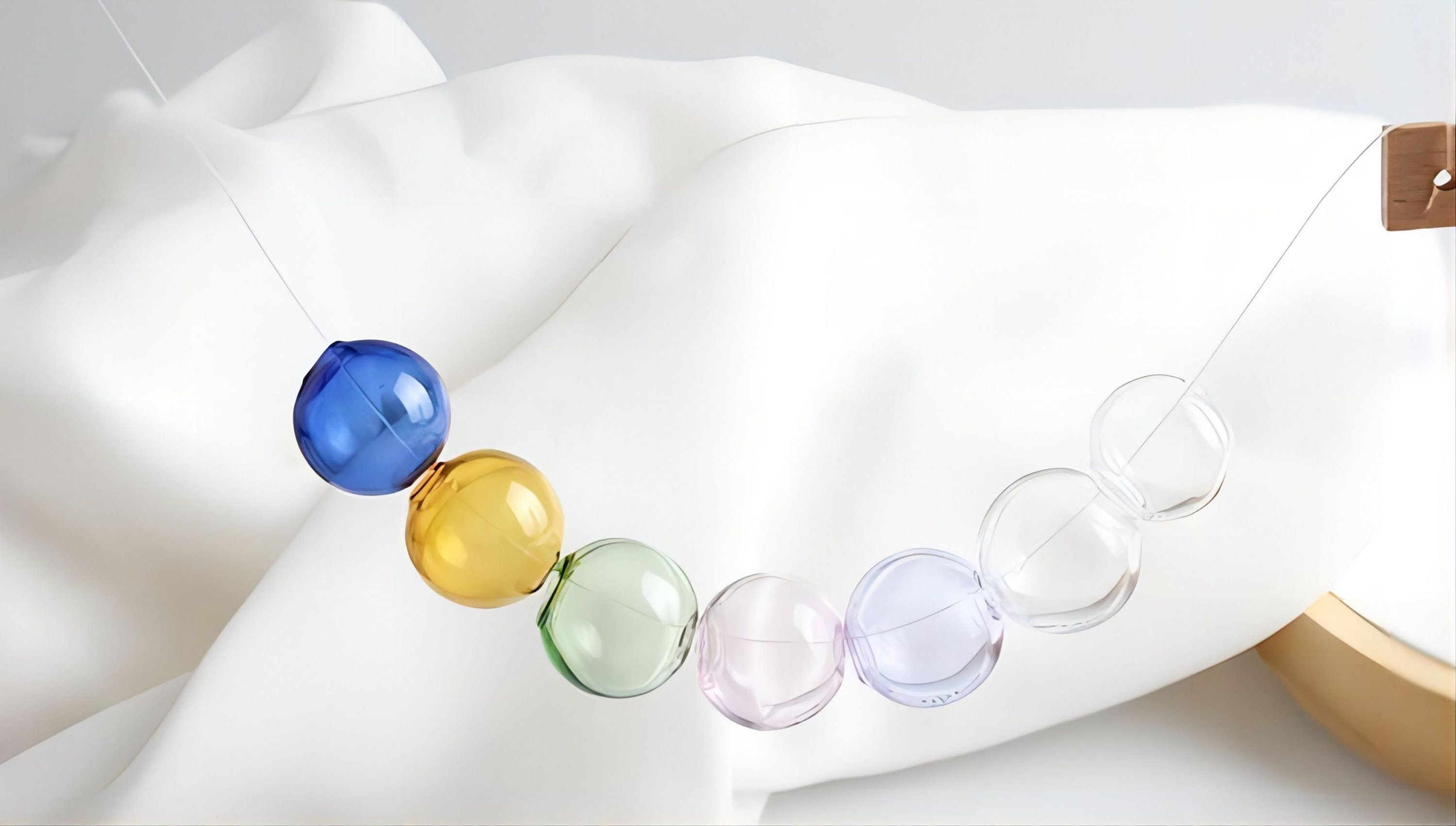 Beadthove Craquelé-Glasperlen Set - 120 Stück, 12 Farben, 10 Mm, Transparent & Zweifarbig, Für DIY-Schmuck