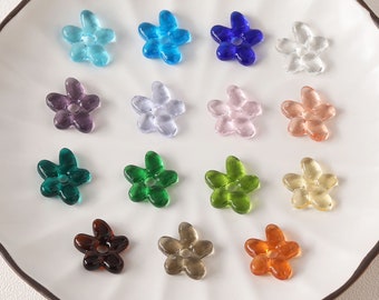 Flowers Glaze Beads, 19mm, Glaze Loose Beads for Jewelry Making, Bracelet DIY Beads Finding GZ279
