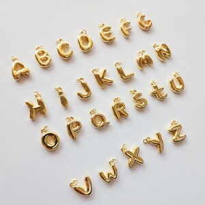 Alphabet Clip-On Gold Charm