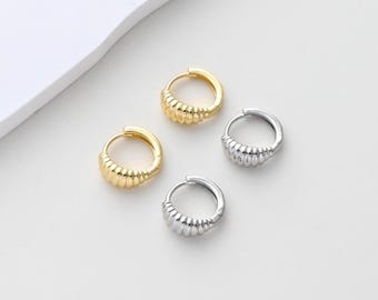 Round Plated Earring Hoops, Gold Plated Huggie Hoop Earring, Leverback Earring, DIY Earring  Findings, Handmade Earring Supplies D0551