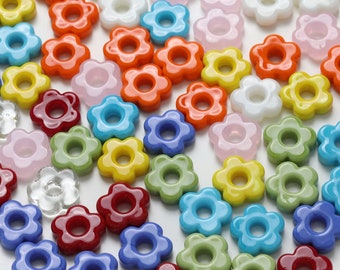 Flowers Glaze Beads, 15.8mm, Glaze Loose Beads for Jewelry Making, Bracelet DIY Beads Finding GT077