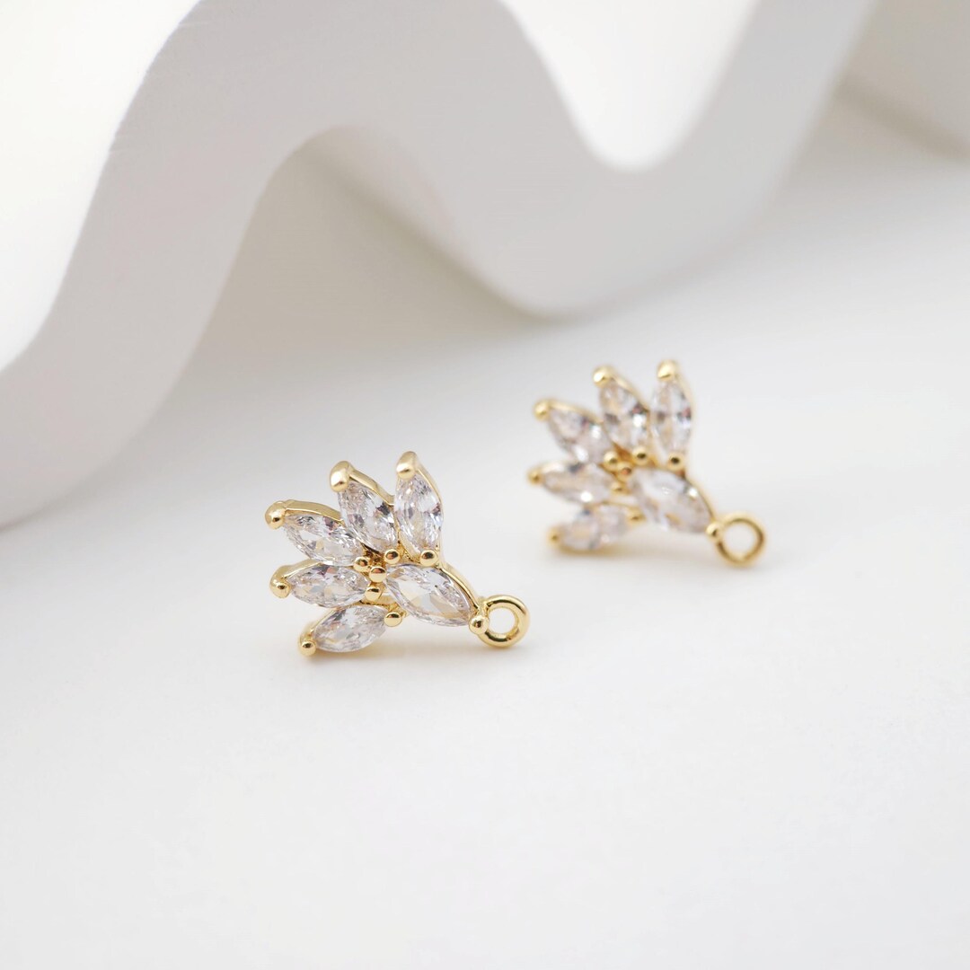 Orecchini A Fiore Placcato Oro Rosa Con Zirconia Cubica - Homxi, Gioielli Donna Ipoallergenici, Ideali Per Regalo