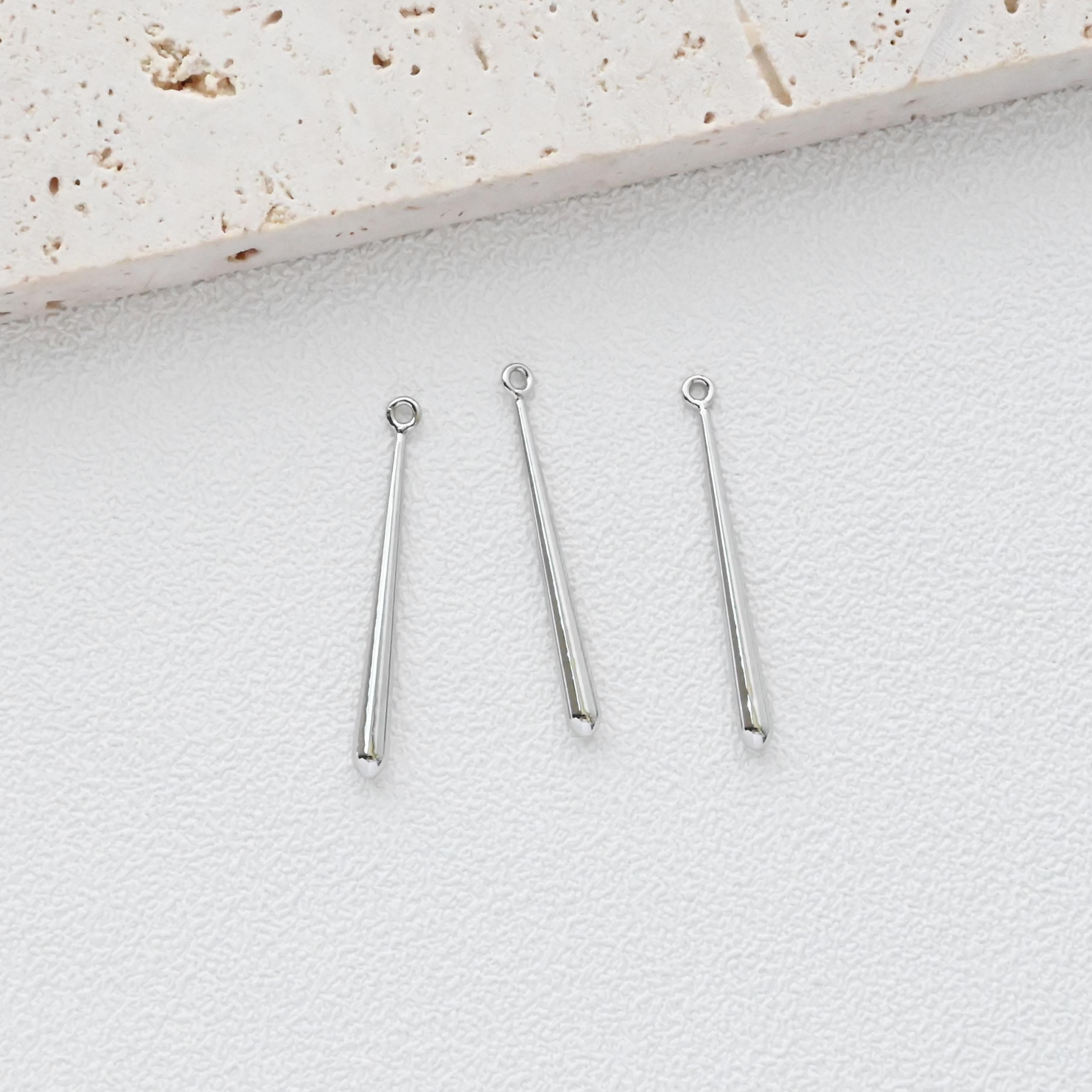 12 Breloques Cônes Acier Inoxydable 18mm - Pendentifs Pointes Vintage Argentées Pour Bijoux, Bracelets, Colliers Et Créations DIY