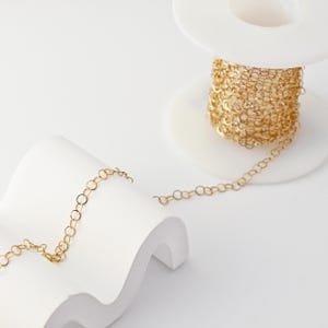 Roestvrijstalen kabelketting, plat 4 mm, 18K kettingschakel, onafgewerkte ketting, hypoallergeen, bevindingen ketting maken GT010