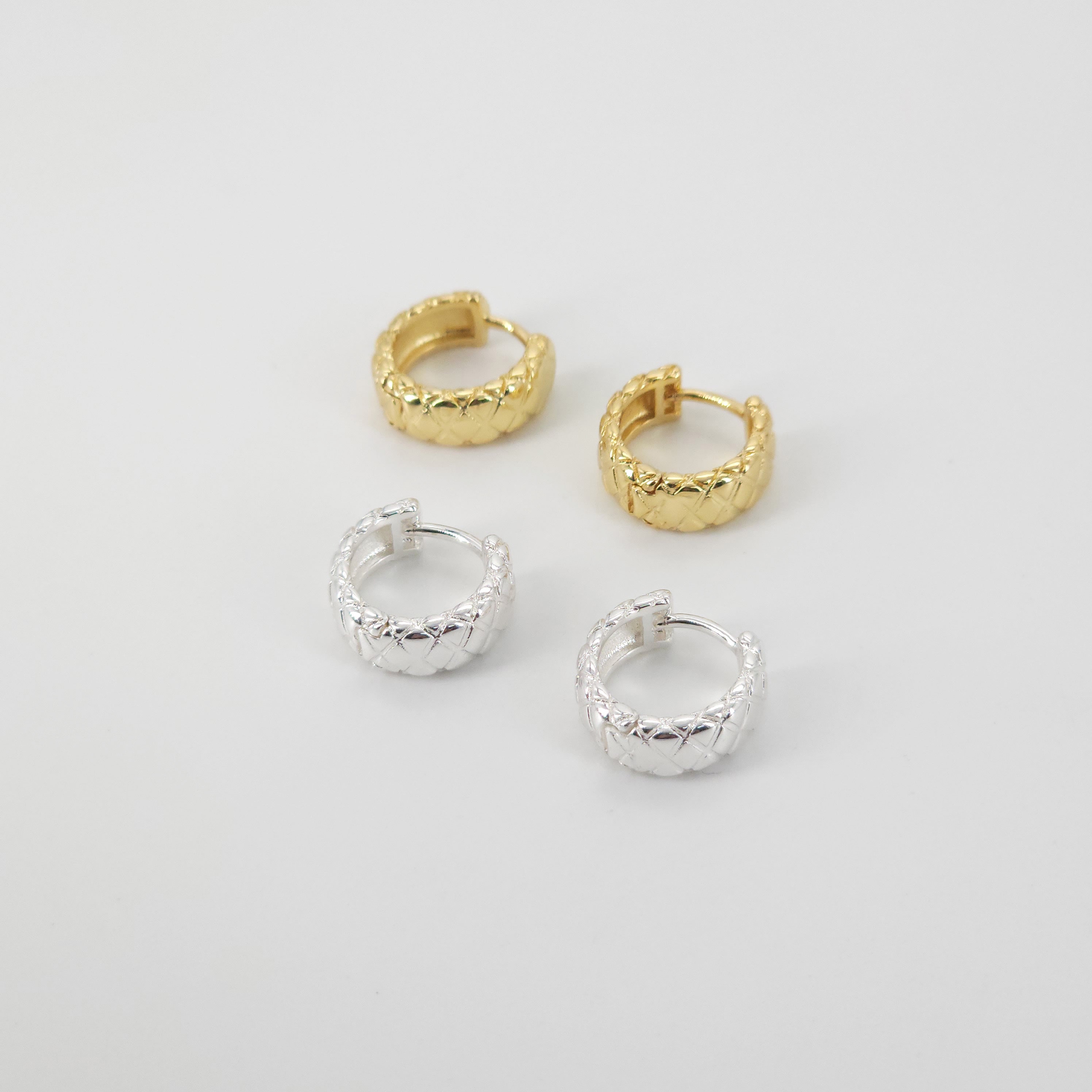 18K Gold Ear Hoops, 14mm, 18K Gold Plated Leverback Earrings