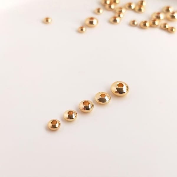 20st-Abacus schotel Spacer kralen, 3mm, 4mm, 5mm, 6mm, 14K gouden kralen, armband kralen, sieraden vinden TH023-ZX7014