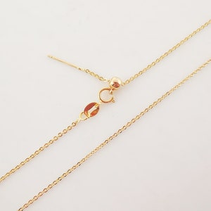 Adjustable Finished Cable Chain for Necklace With Spring Clasp, 18K Gold Plated, 18 Inch READY To WEAR Necklace Findings ZX029