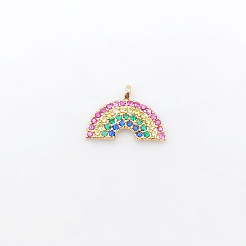 Cosmic Small Pave Coin Charm main image 1