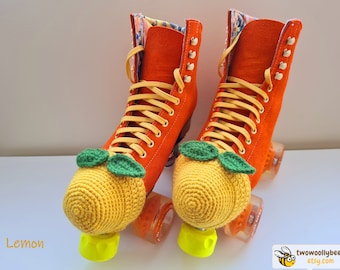 Fruity Roller Skate Toe Guards - Apple Orange Lemon Lime Watermelon Peach Radish Plum