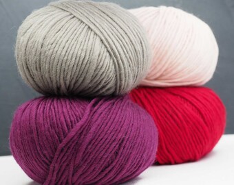 Felting yarn - Chunky wool yarn - Big yarn - Bulky yarn - Winter yarn - Knitting yarn - Crochet yarn - Feltable yarn