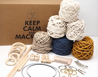 Macrame Starter Kit For Beginner, DIY craft kit, Macrame Beginner Kit