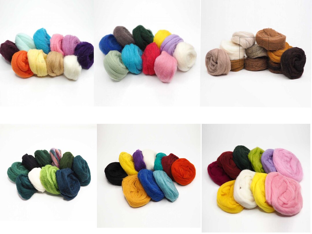 Merino Wool Wool for Felting Wool Tops Colored Wool Etsy