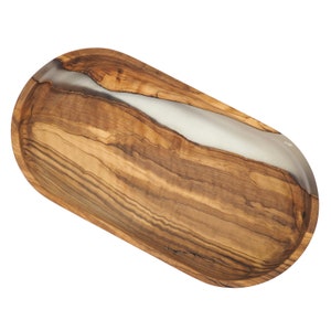 Handgemachte Obstschale | Harz Epoxidharz und Holz Dekorative Tablett | Elegante Servierplatte für Wein & Snacks | Einzigartiges Wohndekor Geschenk