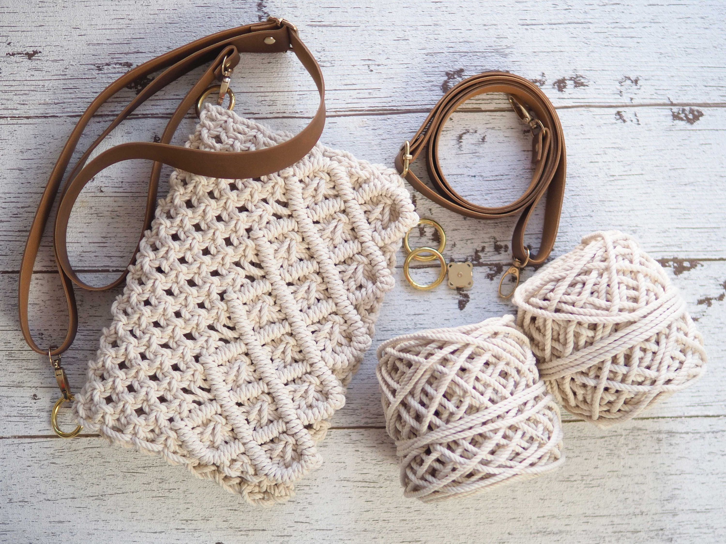WEBEEDY Kit de Sac à Main en Macramé DIY Kit Fabrication de Sacs à Bandoulière en Macramé Sacs D'Été Bohèmes Sac à Main Blanc Tissé à la Main Kit de Sac à WEBEEDY Kit de Sac à Main en Macramé DIY Kit Fabrication de Sacs à Bandoulière en Macramé Sacs D'Été Bohèmes Sac à Main Blanc Tissé à la Main Kit de Sac à