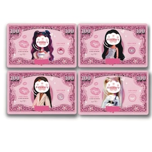ガーリー・ブラット ドル紙幣 通貨カード ステッカー - 防水ビニール デカール