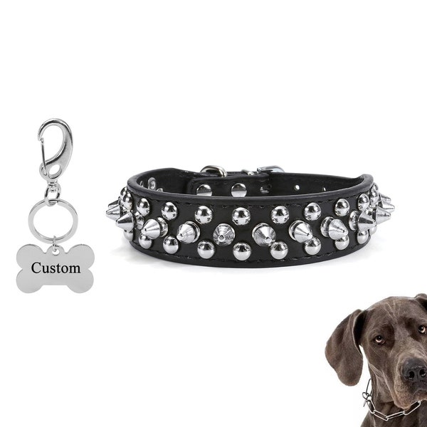 Spiked Dog Collar Etsy