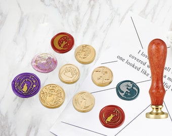 WS036 1pcs Lovely Cat Metal Stamp Wedding Wax Seal Stamp Sealing Wax Stamp Wax Seal Stamp