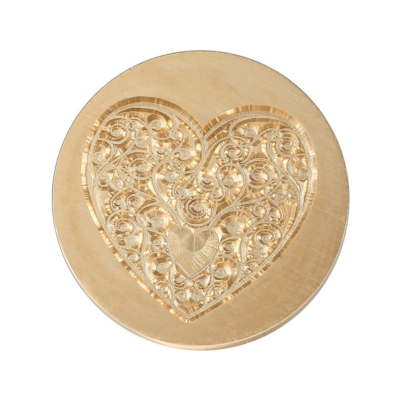 Heart Wax Stamp Seal Love Wax Seal Head Heart and Flower Wax | Etsy