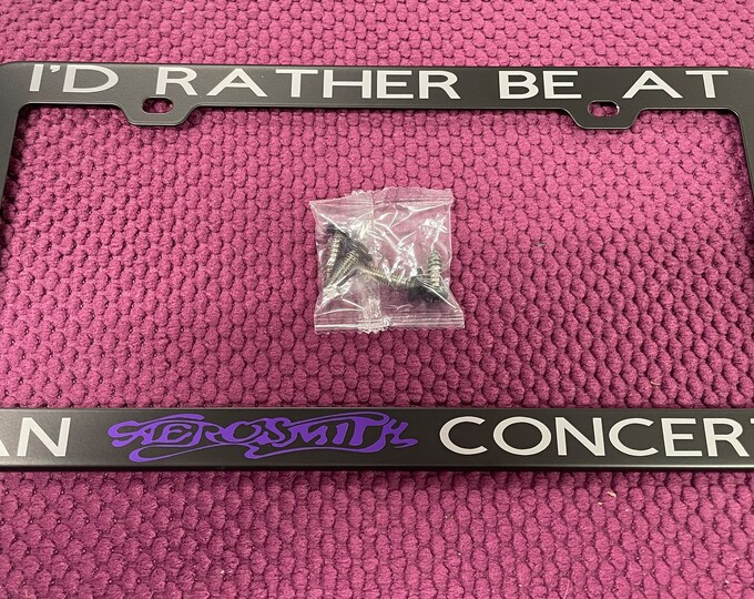Aerosmith Themed Car License Frame Etsy
